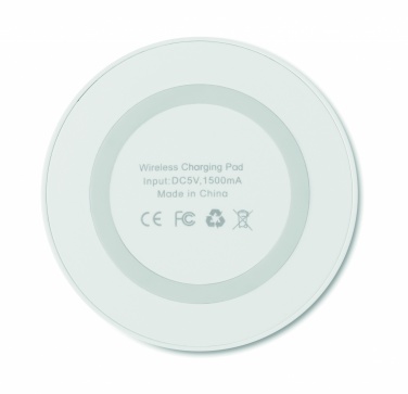 Logo trade promotional gifts picture of: Small wireless charger 15W