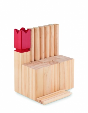 Logo trade promotional merchandise picture of: Pinewood outdoor throwing game
