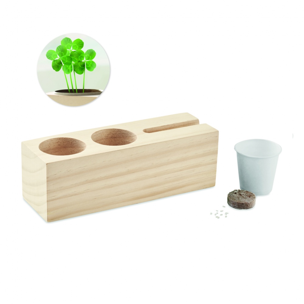 Logotrade advertising product picture of: Desk stand with seeds kit