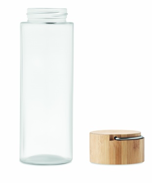 Logotrade business gifts photo of: Glass bottle 500ml bamboo lid