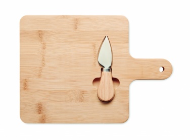 Logotrade corporate gift image of: Cheese board set in bamboo Bremen