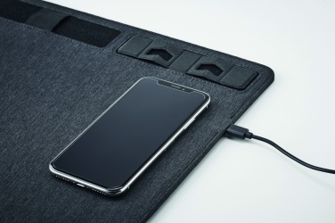 Logotrade advertising product image of: RPET mouse mat charger 15W