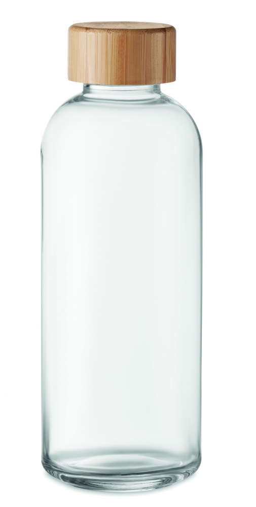 Logotrade promotional products photo of: Glass bottle 650ml bamboo lid