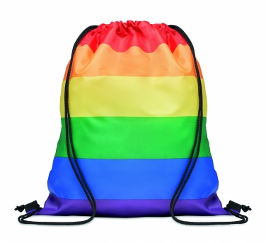 Logotrade promotional item picture of: Rainbow RPET drawstring bag