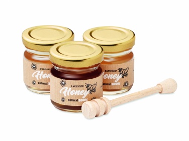 Logo trade promotional giveaway photo of: Set of 3 wildflower honey