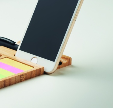 Logotrade advertising products photo of: Bamboo desk phone stand