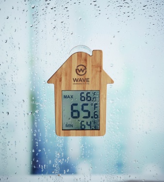 Logotrade promotional giveaways photo of: Bamboo weather station HISA