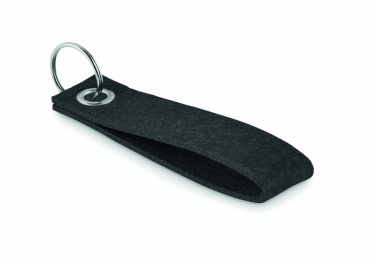 Logotrade promotional gift picture of: RPET felt key ring Hämeenlinna