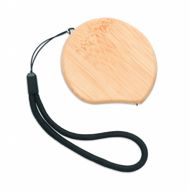Logotrade promotional item image of: Measuring tape in bamboo 2m