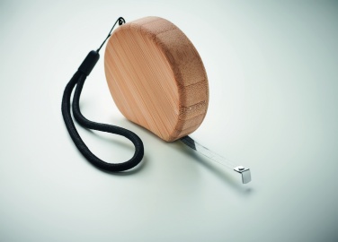 Logotrade promotional items photo of: Measuring tape in bamboo 2m