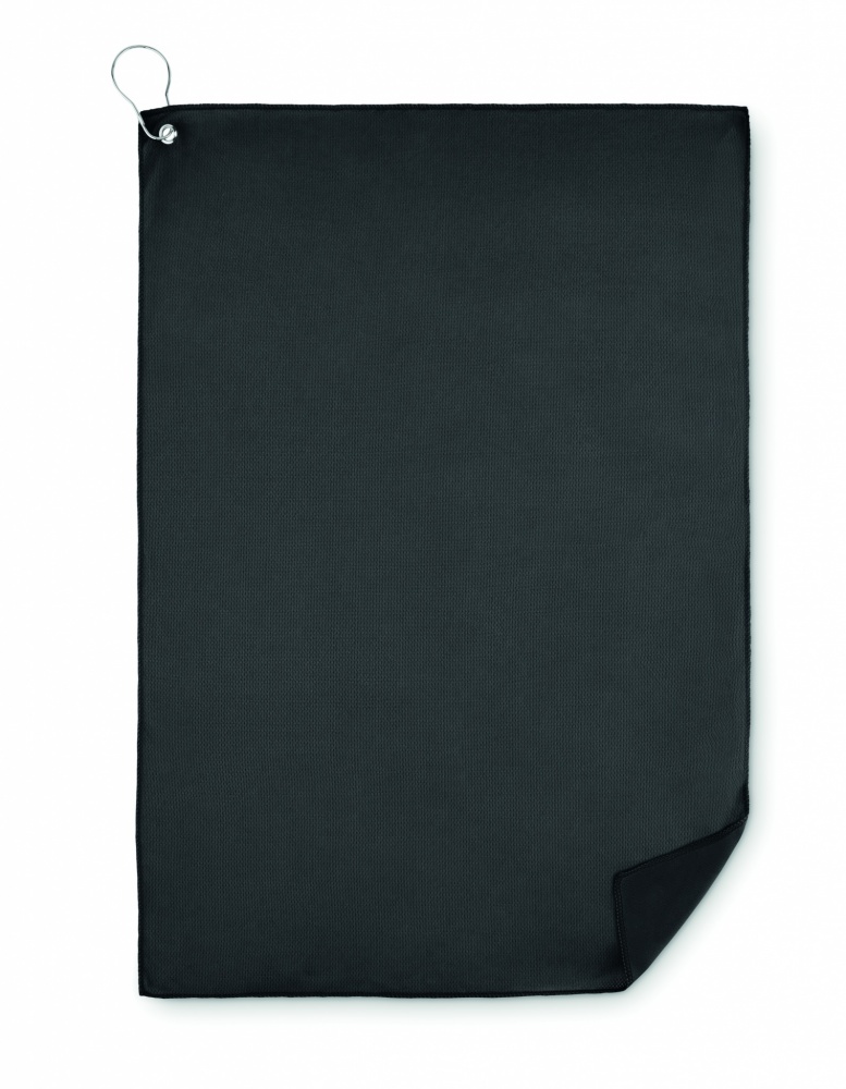 Logotrade business gift image of: RPET golf towel with hook clip
