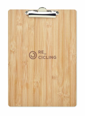 Logo trade promotional gift photo of: A4 bamboo clipboard