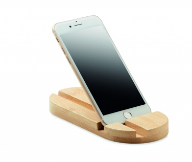 Logotrade promotional products photo of: Bamboo tablet/smartphone stand