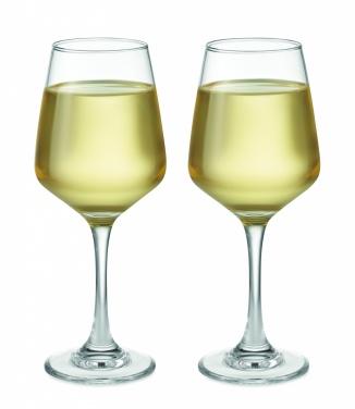 Logo trade advertising products picture of: Set of 2 wine glasses