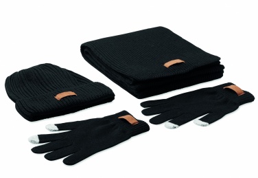Logotrade promotional gift picture of: Set of 3 RPET winter pieces