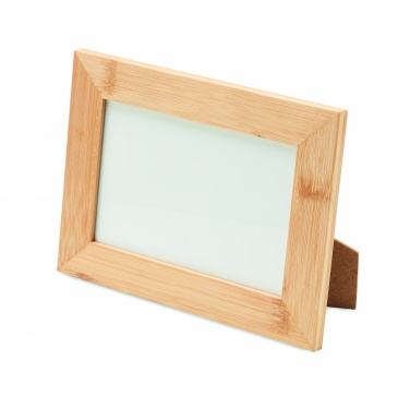 Logo trade promotional gift photo of: Bamboo photo frame