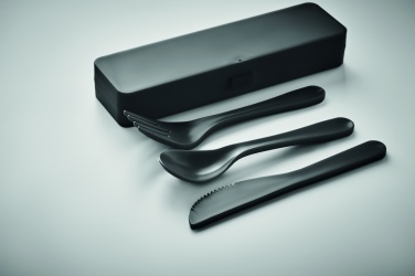 Logotrade promotional giveaway picture of: Cutlery set recycled PP