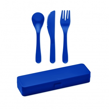 Logo trade promotional merchandise photo of: Cutlery set recycled PP