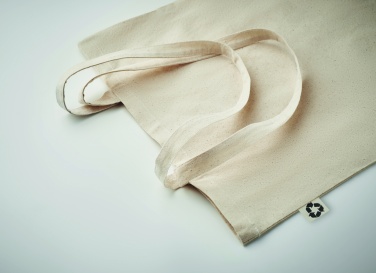 Logo trade promotional giveaway photo of: Recycled cotton shopping bag