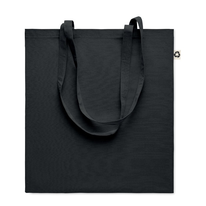 Logo trade promotional merchandise photo of: Recycled cotton shopping bag