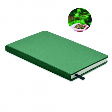 Logo trade promotional gifts image of: A5 recycled page notebook