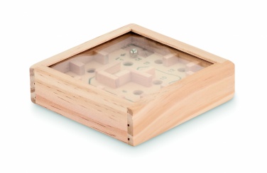 Logo trade promotional giveaways image of: Pine wooden labyrinth game