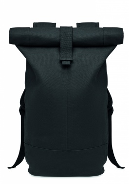 Logotrade promotional item image of: Rolltop washed canvas backpack