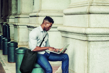 Logo trade corporate gifts image of: Canvas shopping bag 270 gr/m²