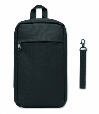 Logo trade promotional gifts image of: Cross chest bag in 600D Rpet