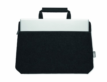 Logo trade promotional gift photo of: RPET felt zippered laptop bag