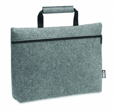 Logo trade business gift photo of: RPET felt zippered laptop bag