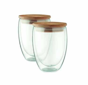 Logo trade promotional item photo of: Set of 2 glasses 350 ml in box