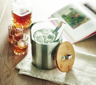 Logo trade corporate gifts image of: Double walled 1.2L Ice bucket