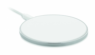Logo trade business gift photo of: Glass wireless 10W charger