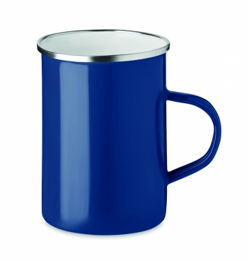 Logo trade promotional products image of: Metal mug with enamel layer