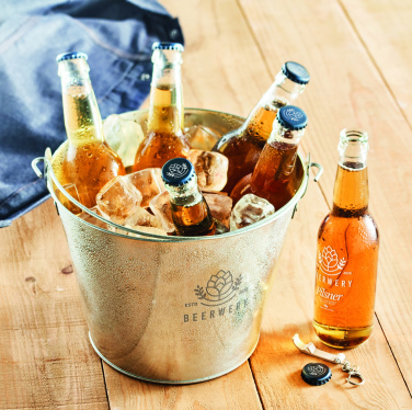 Logotrade promotional item picture of: Metal beer bucket 4L