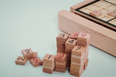 Logo trade advertising products picture of: Wooden sudoku board game