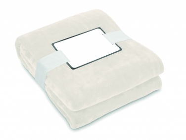 Logotrade promotional item image of: RPET fleece blanket 280 gr/m²