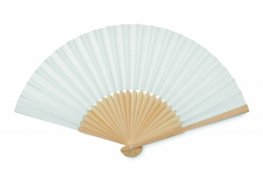 Logo trade business gifts image of: Manual hand fan