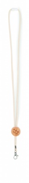 Logo trade promotional item photo of: Cotton Lanyard with metal hook