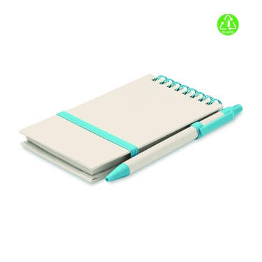 Logotrade promotional giveaway image of: A6 milk carton notebook set