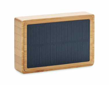 Logotrade corporate gift picture of: Solar bamboo wireless speaker