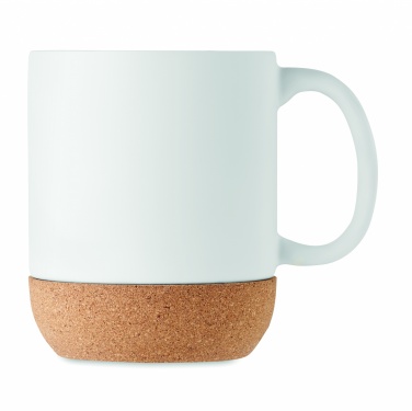 Logo trade promotional giveaways picture of: Matt ceramic cork mug 300 ml