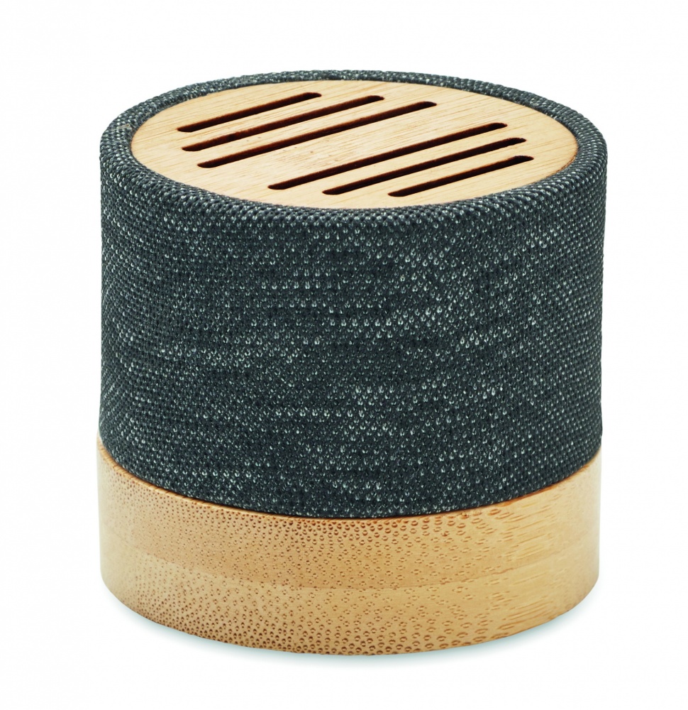 Logotrade promotional product image of: Bamboo RPET wireless speaker