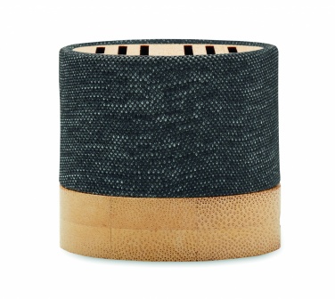 Logo trade promotional gift photo of: Bamboo RPET wireless speaker