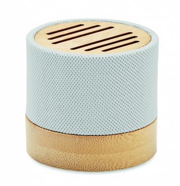 Logotrade promotional products photo of: Bamboo RPET wireless speaker
