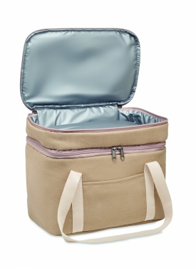 Logo trade business gifts image of: Cooler bag canvas 320 gr/m²