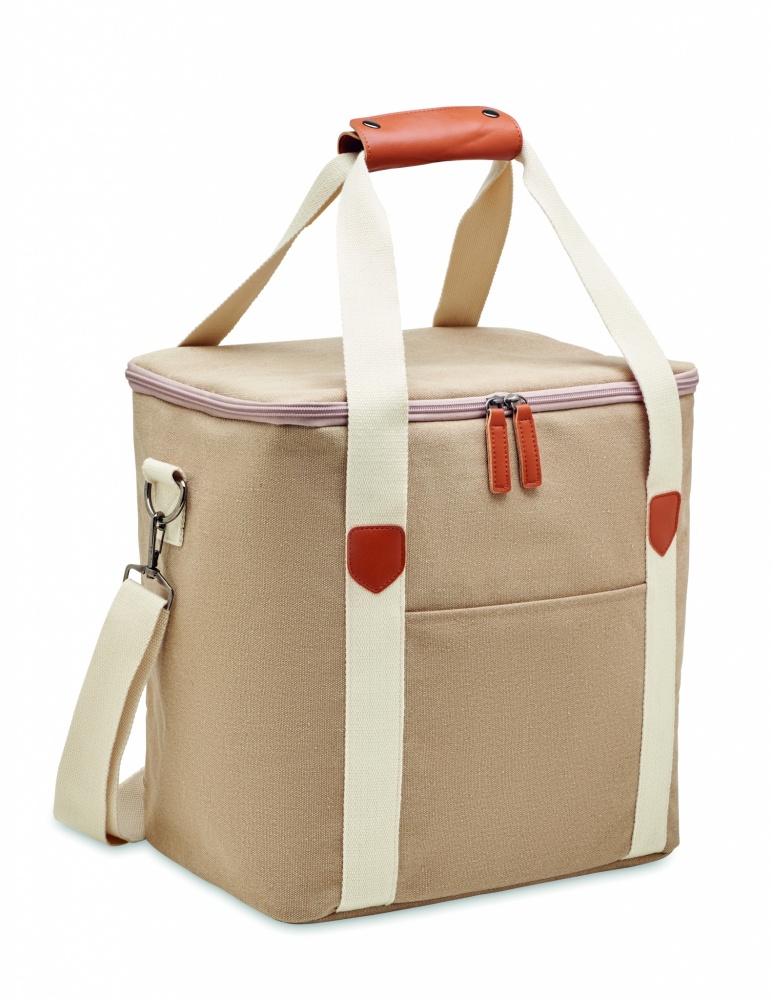 Logotrade promotional gift picture of: Large cooler bag canvas 450gr/m