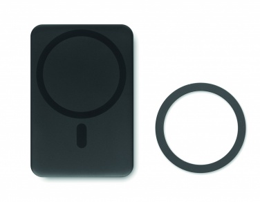 Logo trade promotional product photo of: Magnetic wireless charger 15W powerbank 5000 mAh