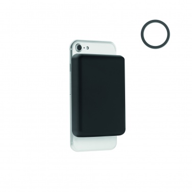 Logotrade promotional item image of: Magnetic wireless charger 15W powerbank 5000 mAh